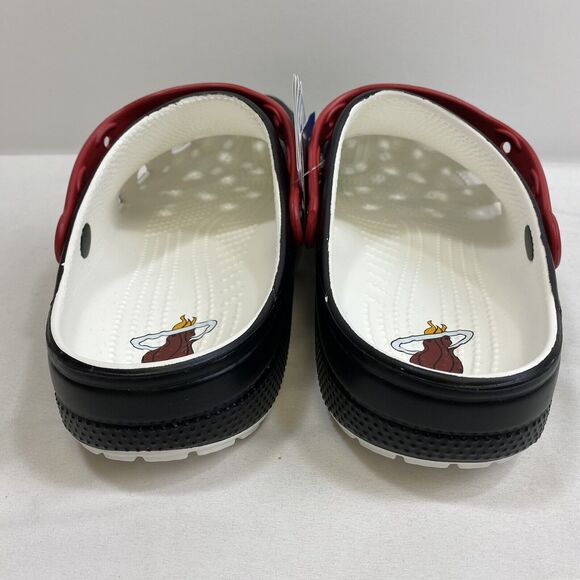 Miami Heat Crocs Classic Clog Mens 12 Black Basketball Official NBA Sandal Shoes main image 7
